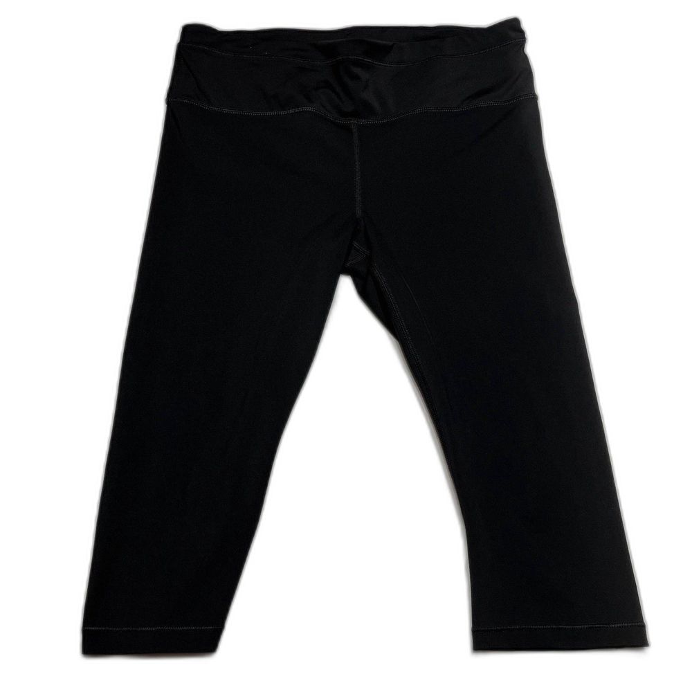 Athleta Black Accelerate Crop 3/4 Legging Running Pants Size Large